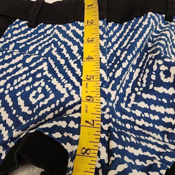 JCrew Y2K Geometric Blue Women's Shorts Size 0 - Picture 7 of 9
